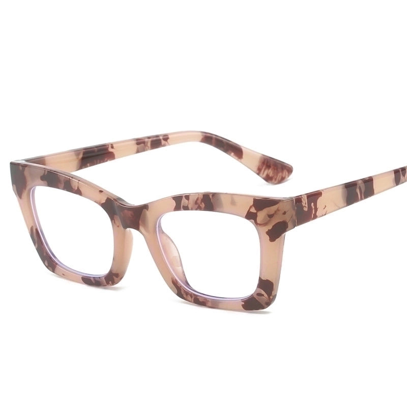 Minimalist Marble Color Block Ac Square Full Frame Optical Glasses