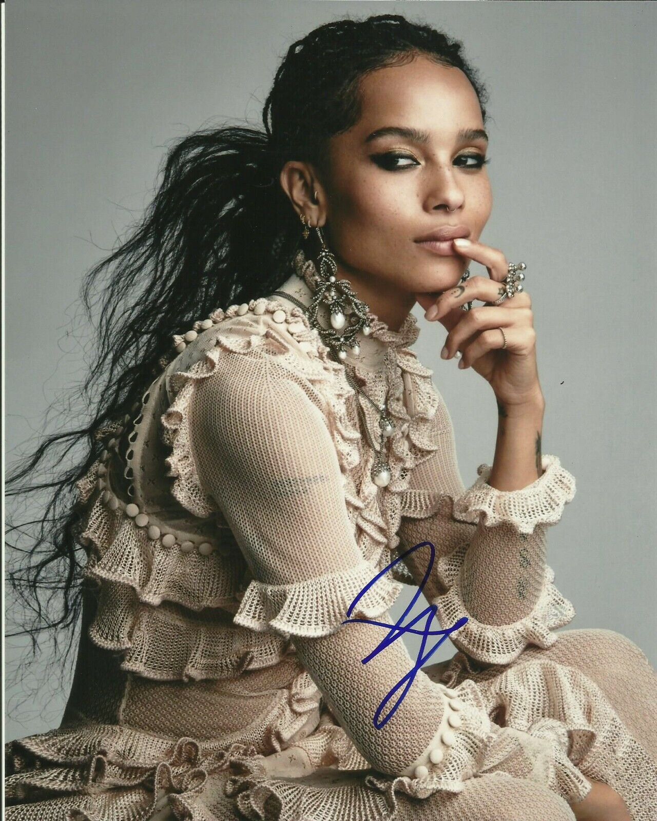 ZOE KRAVITZ SIGNED SEXY Photo Poster painting UACC REG 242 FILM AUTOGRAPHS (4)