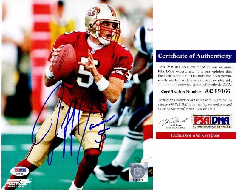 Jeff Garcia Signed - Autographed San Francisco 49ers 8x10 Photo Poster painting - PSA/DNA COA