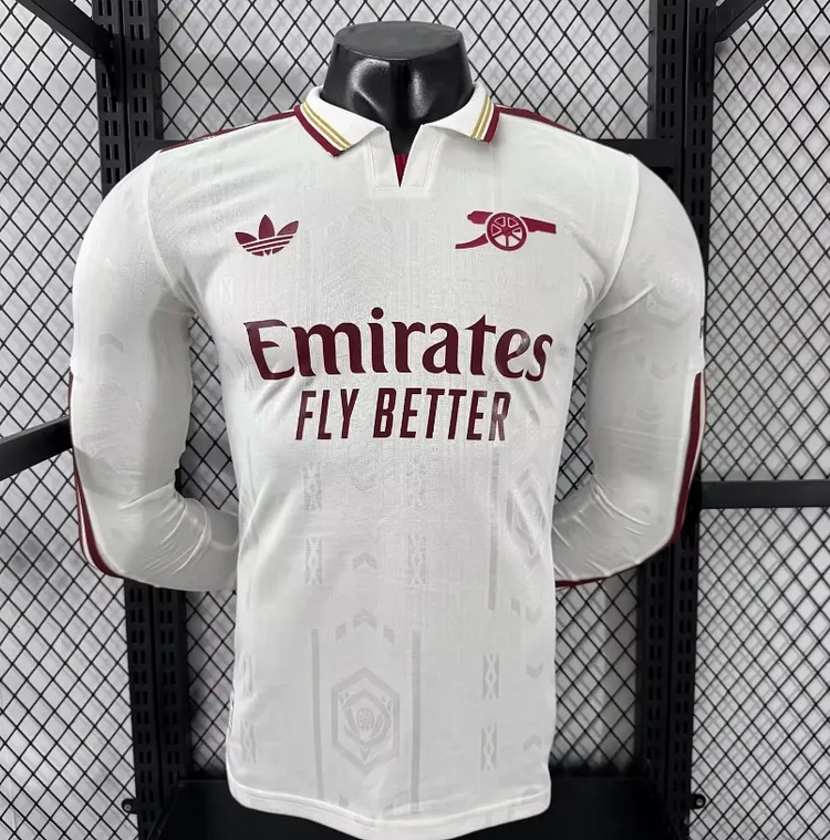 Arsenal 2025-26 New Season Away Long Sleeve Jersey - Player Edition