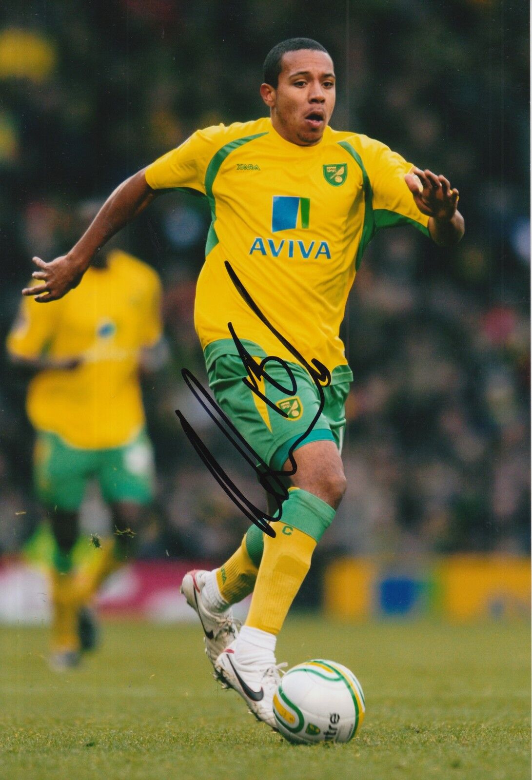 NORWICH CITY HAND SIGNED KOREY SMITH 12X8 Photo Poster painting.