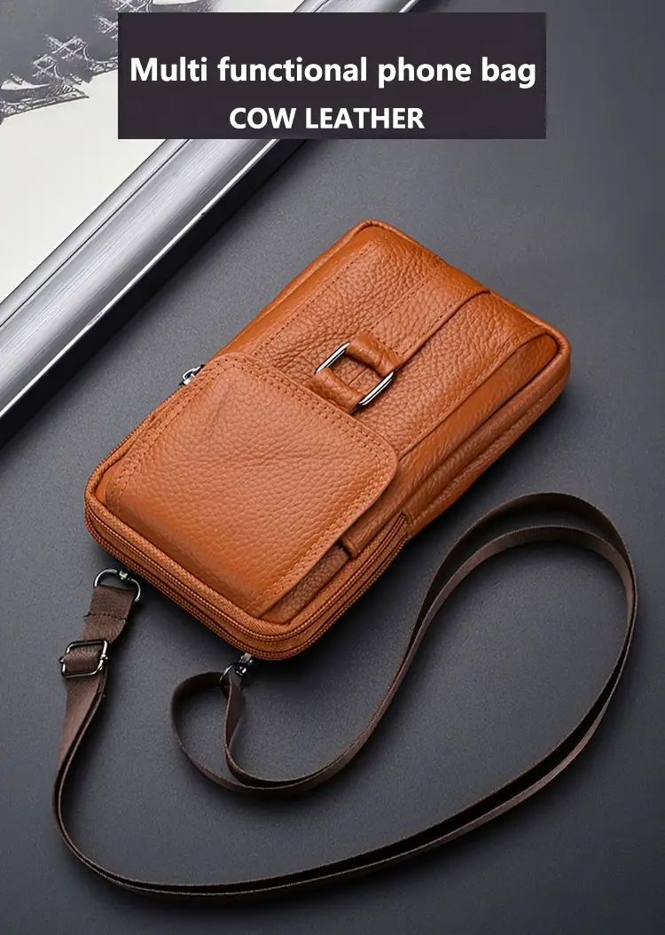 1pc     bag top   cowhide   hanging     details 0