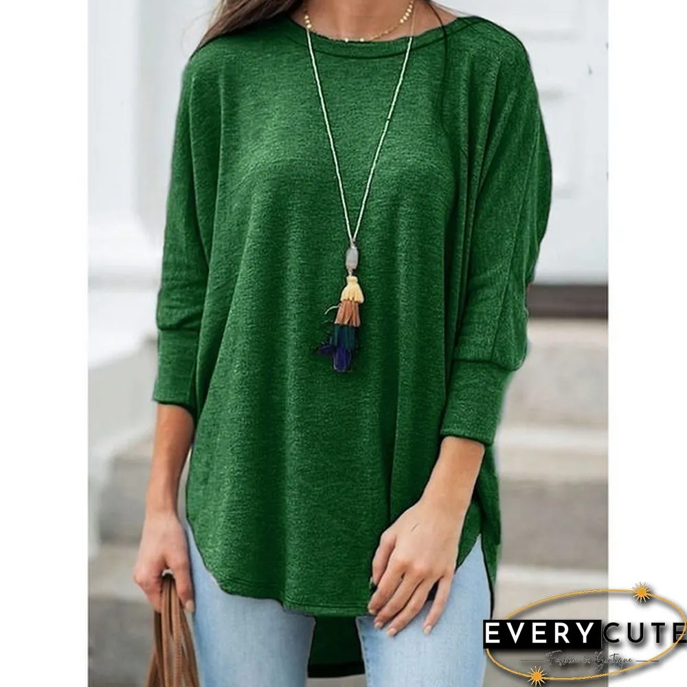 XS-8XL Plus Size Fashion Tops Autumn and Winter Clothes Womens Casual Sleeve Loose Pullver