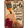 (Multi Style)Beer Girl - Metal Tin Signs(8*12Inch) - Bar