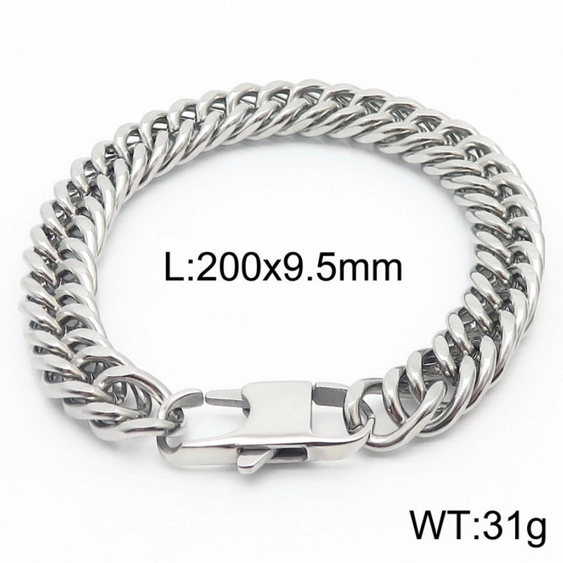 Minimalist Solid Color Titanium Steel Unisex Bracelets