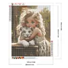 uk.everydayedeals (Limited Stock)Diamond Painting - Full Round - Sweet Cool Girl(40*50cm)