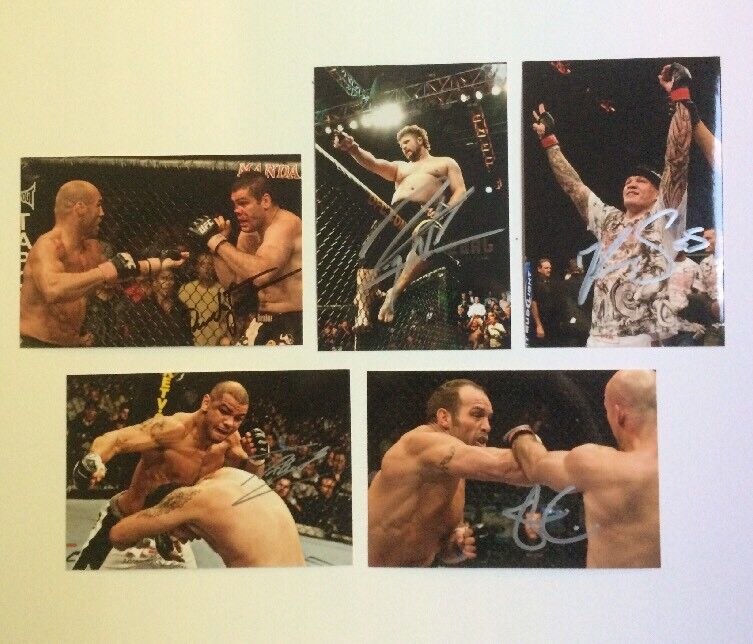 UFC Signed Photo Poster painting Lot 6 (5) Will Pass BAS JSA Authentic