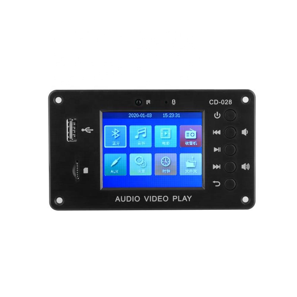 USB BLE MP5 FM Decoder Audio Video Module with 3 Inch HD Screen USB MP5 Board BLE MP5 Player Decoder Board