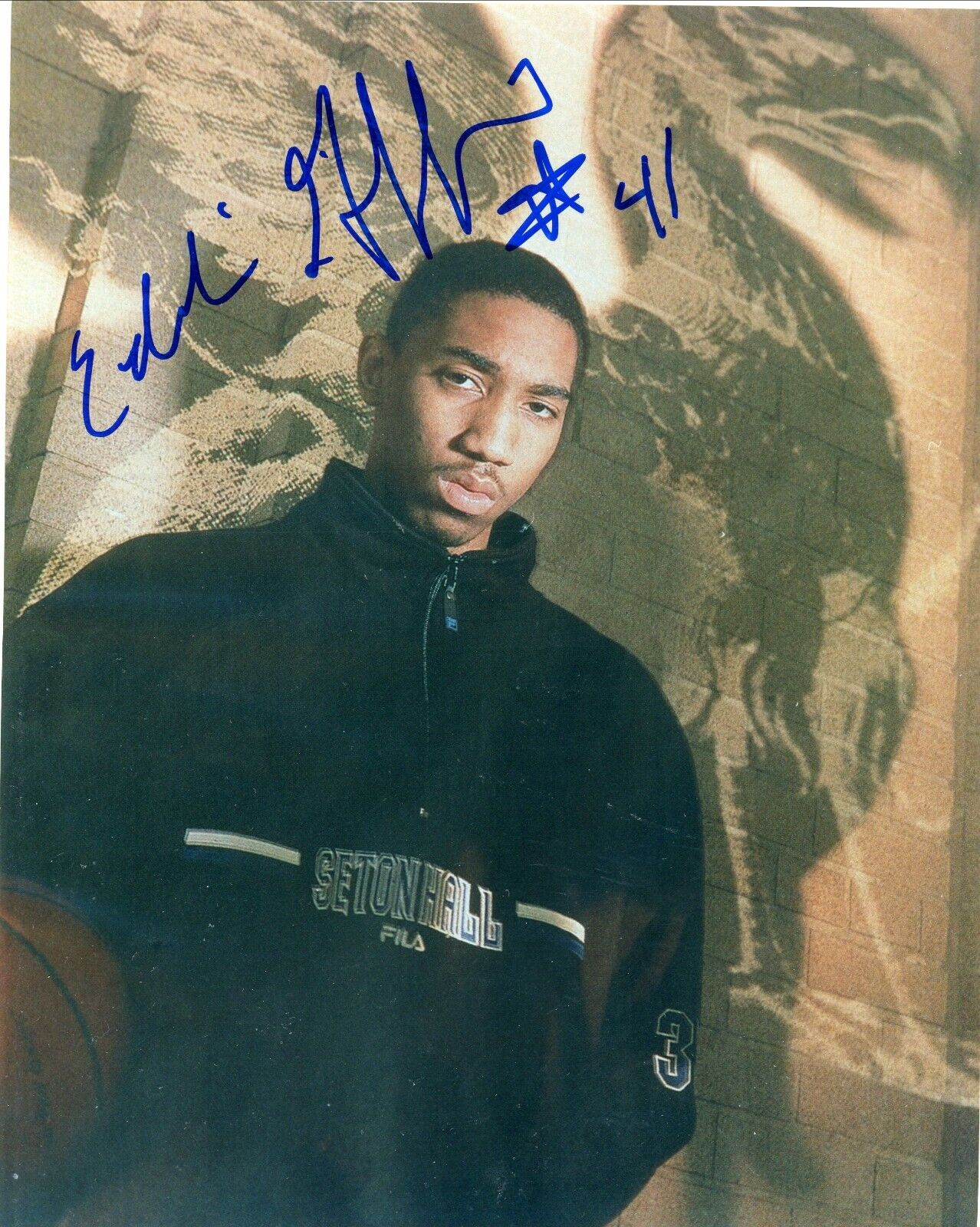 Eddie Griffin Seton Hall Pirates Signed Autographed 8x10 Glossy Photo Poster painting COA