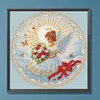 Fille ange-spécial forme diamant peinture-30 * 30cm