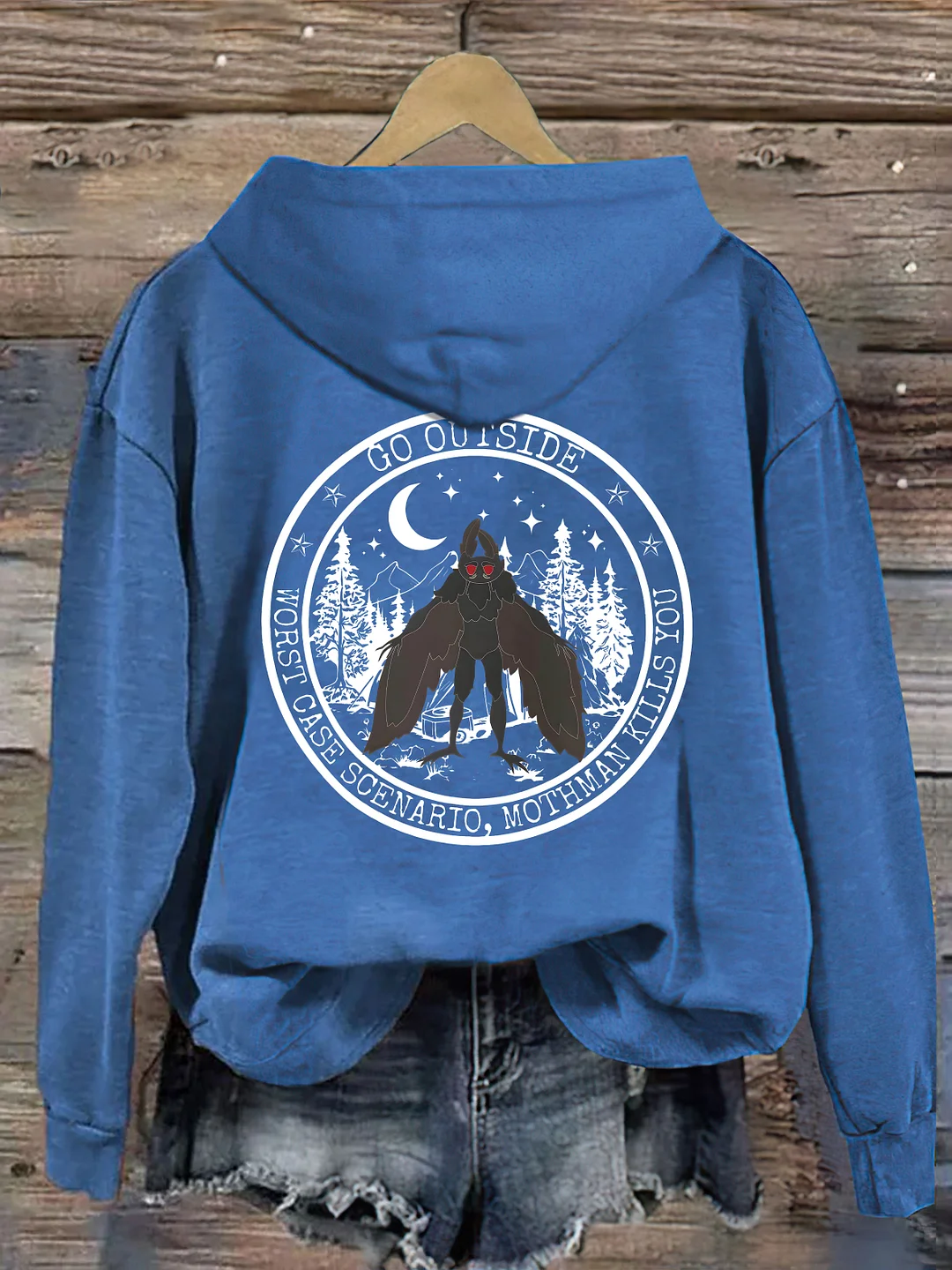 Go Outside Worst Case Scenario Mothman Hoodie 