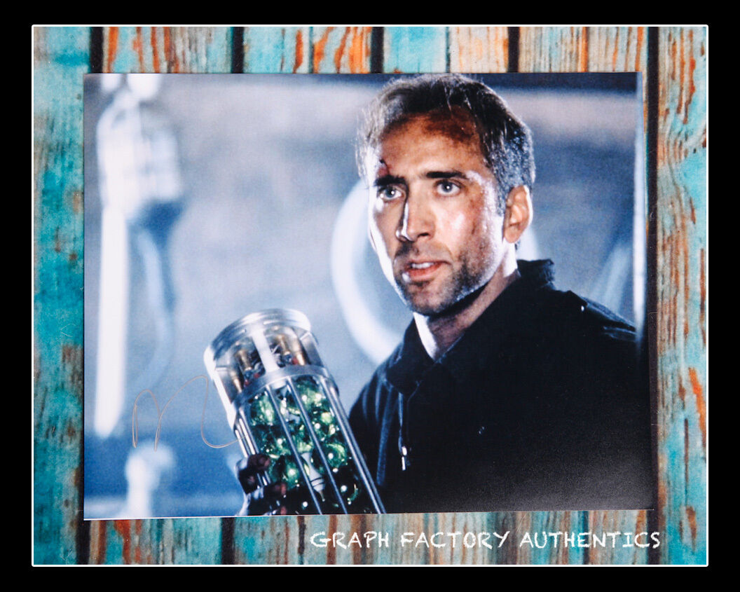 **GFA The Rock Movie *NICOLAS CAGE* Signed 11x14 Photo Poster painting Poster MH1 PROOF COA**