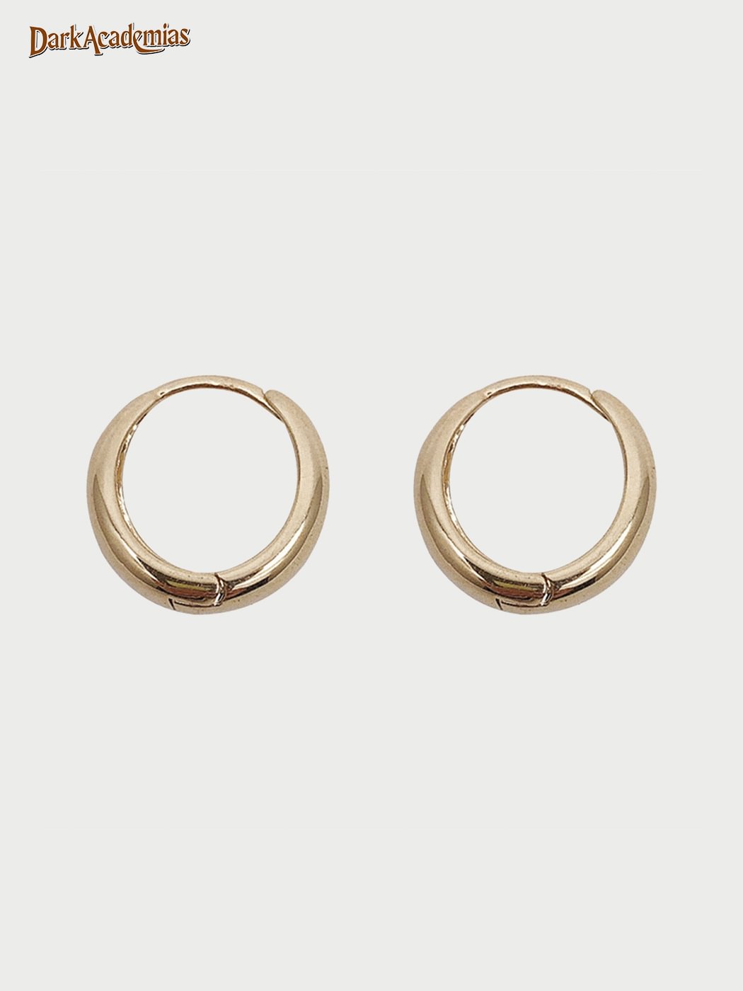 Vintage Gold-plated Round Earrings