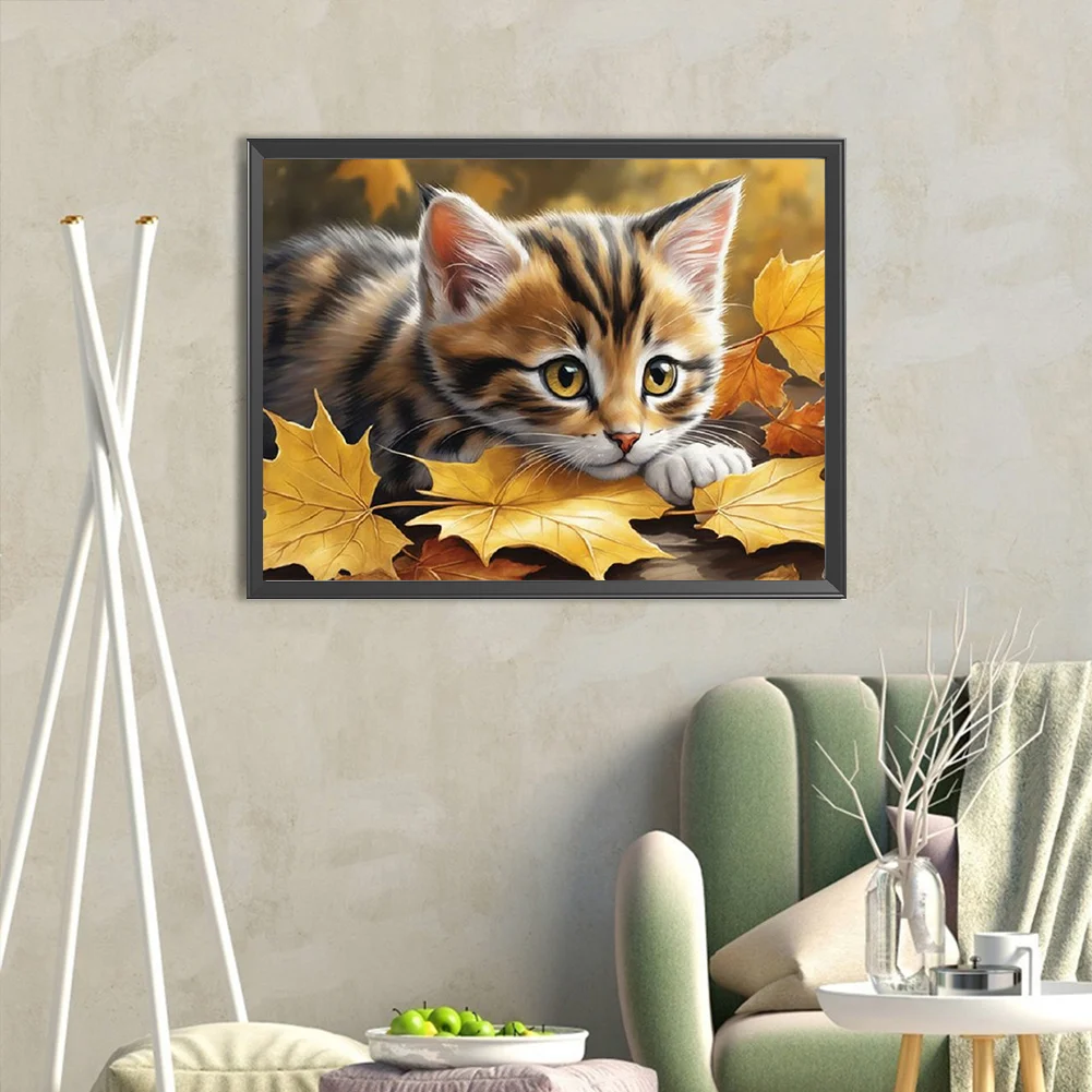 Diamond Painting - Full Square Drill - Cat(Canvas|40*30cm)