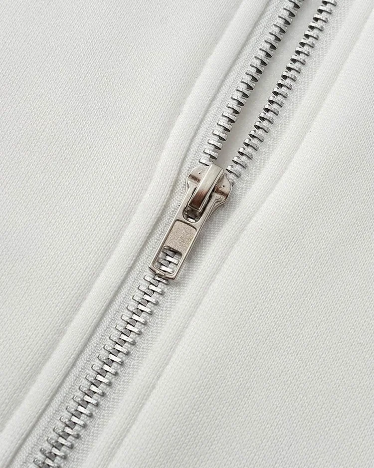 Love Star Rhinestone Zip Hoodie