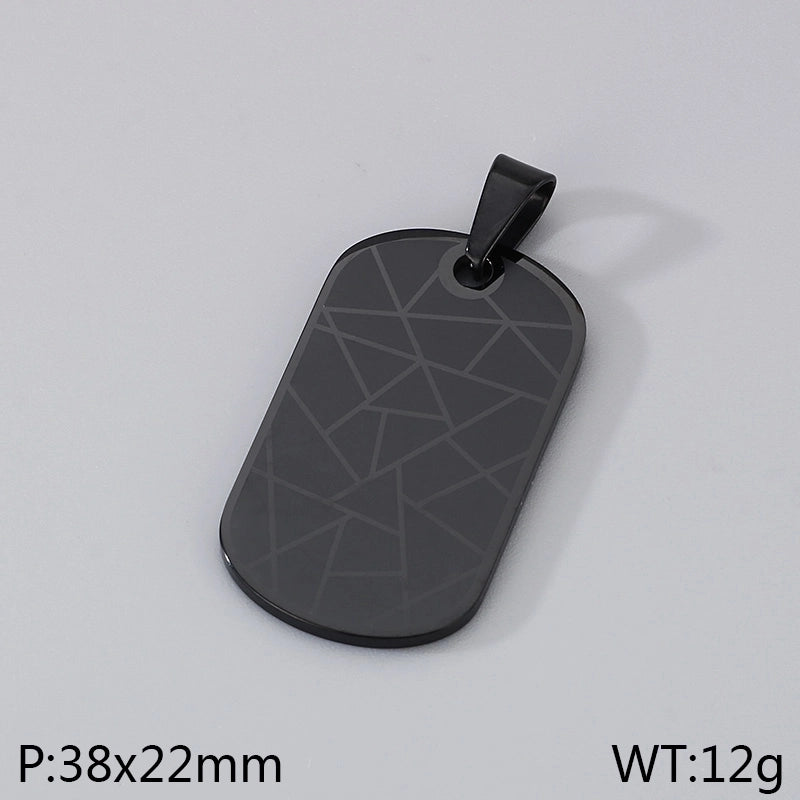 Minimalist Classic Style Square 304 Stainless Steel 18K Gold Plated Unisex