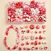 Red Serie Ceramic Beads DIY Bracelet Necklace Accessories