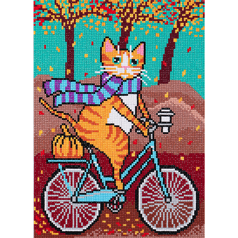 

Bicycle Cat - Square Drill Diamond Painting - 30*40CM, 501 Original
