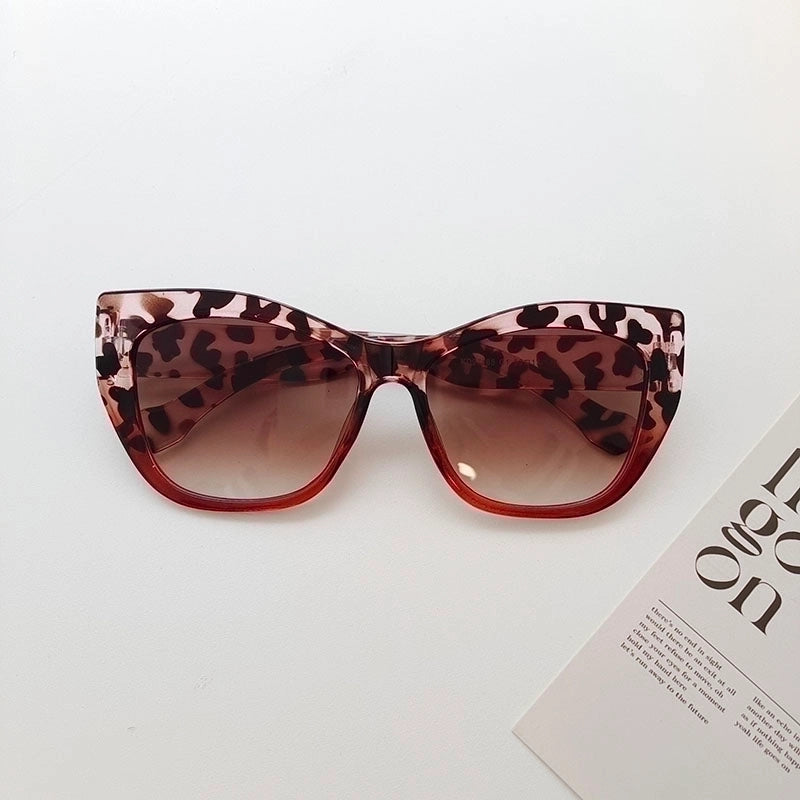 Vacation Solid Color Pc Resin Cat Eye Full Frame Women’s Sunglasses