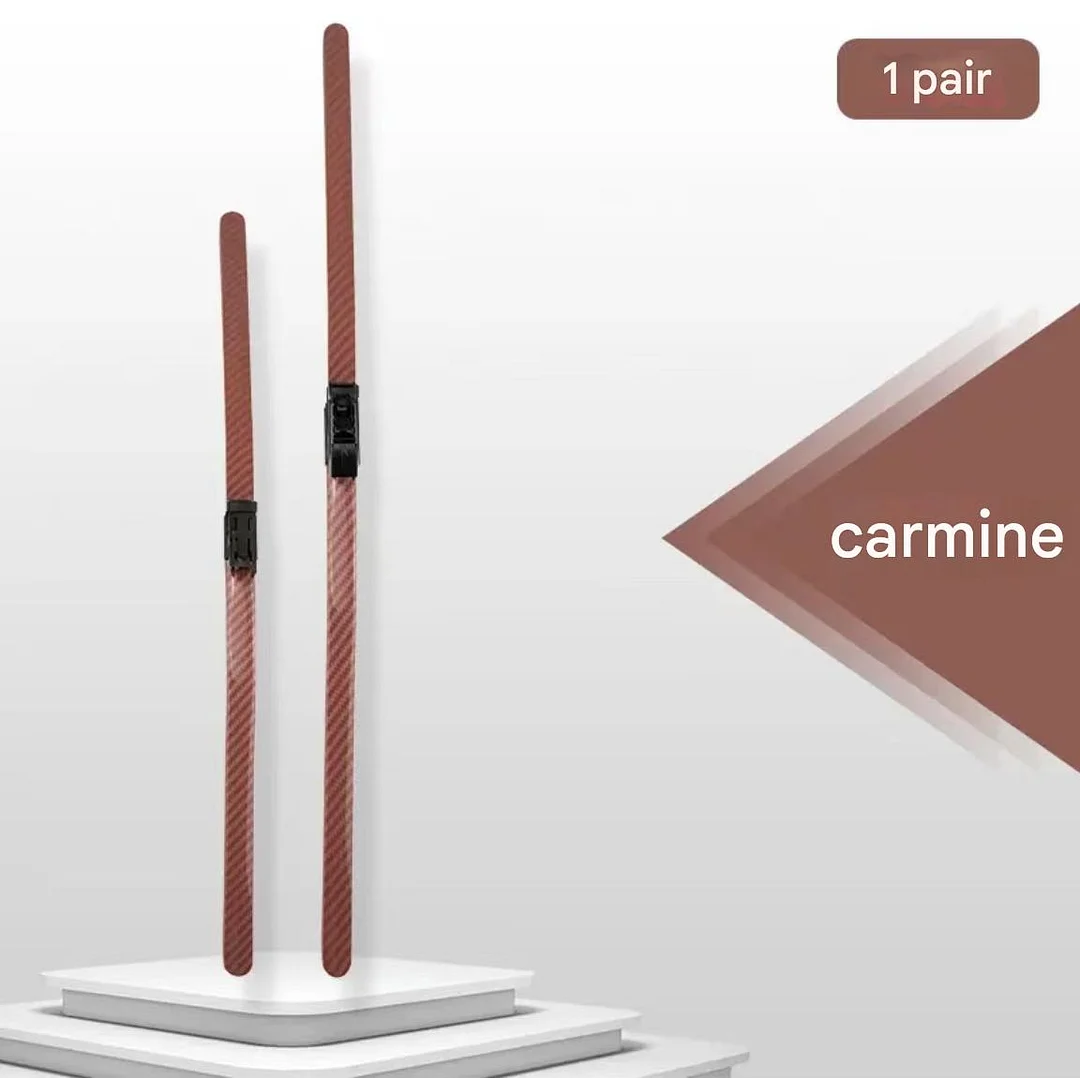 Automotive carbon fiber colored windshield wipers (2 pieces)