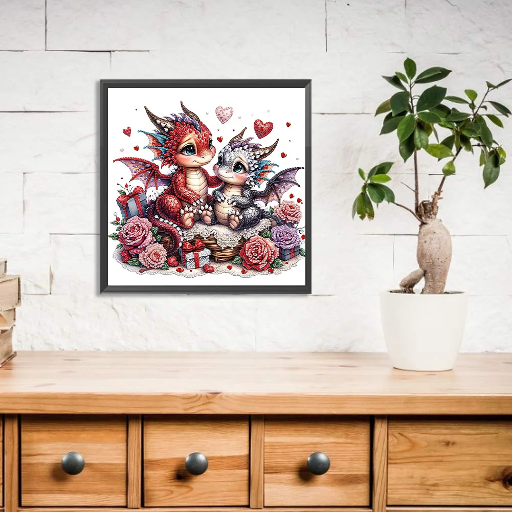 Diamond Painting - Partial Special Shaped Drill - Love Unicorn(Canvas|30*30cm)