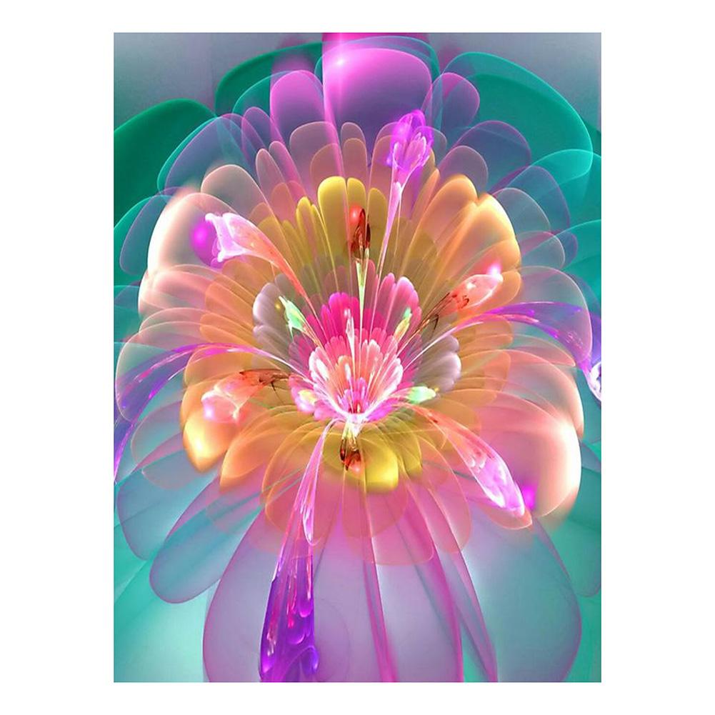 

30*40CM - Fluorescent Flower - Round Drill Diamond Painting, 501 Original