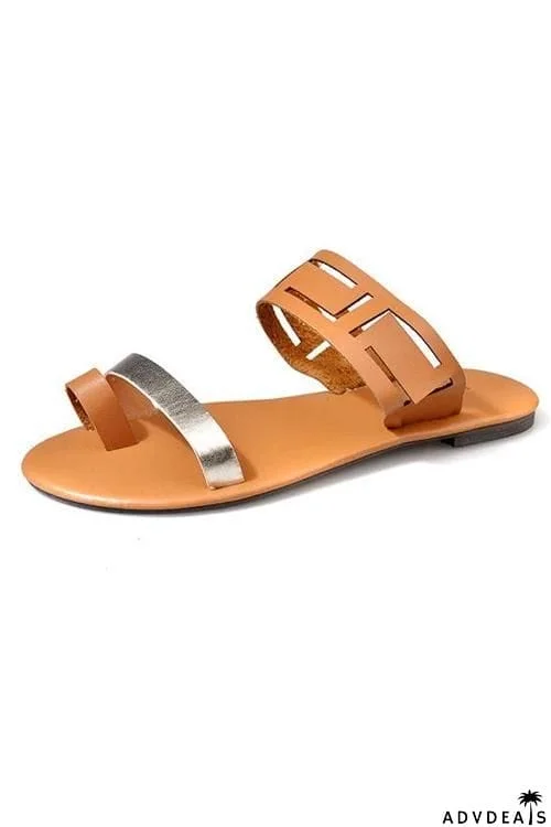 Open Toe Flat Sandals