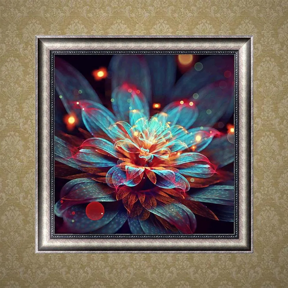 Partial Round Diamond Painting 30*30cm - Flower