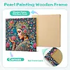 Diamond Painting-DIY Special Shaped Drill Colorful Woman with Frame(29x29cm)