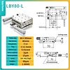 Precision micro-adjustment XY axis displacement platform, stainless steel LBX/LBY-40/50/60/70/80/100 manual slide