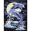 Bead Embroidery - Partial Printed 9CT Dolphin(28x20 CM)