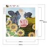 Diamond Painting-DIY Crystal Rhinestone Sunflower Cow