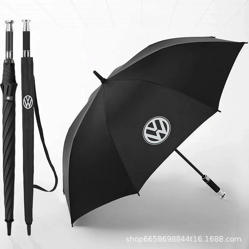  VIP business folding 10-bone black plastic umbrella