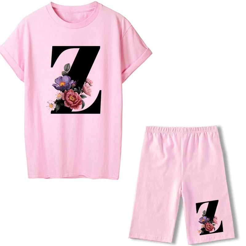 2021 Short Sleeve Sexy Tshirt And Pant Sports Suits Biker Shorts Two Piece Set Women Fashion Tracksuit Summer Outfits For Woman