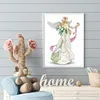 5D DIY Partial Special Shaped Drill Diamond Painting Lady Kit Home Decor(GSYX57)