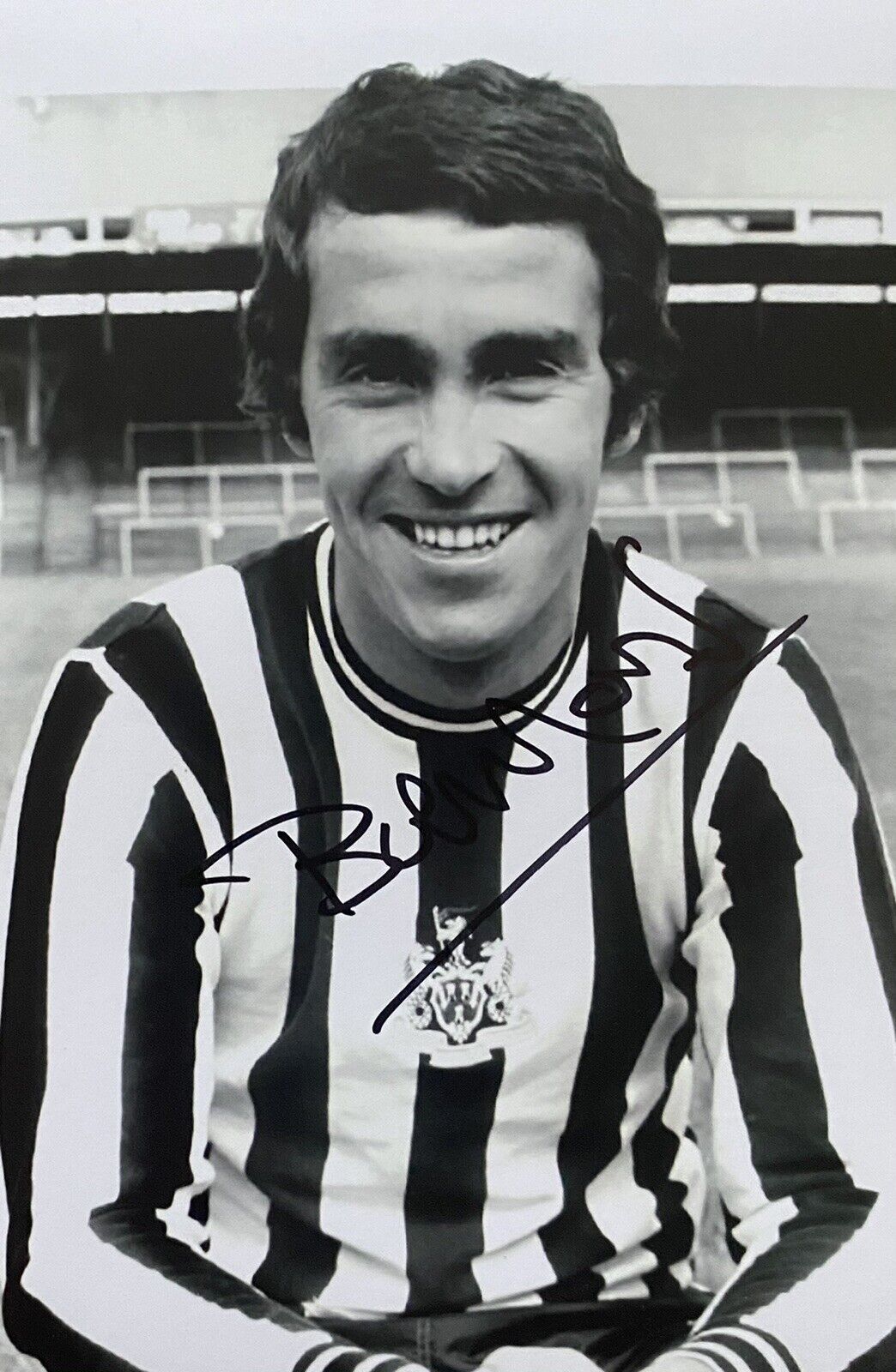Bob Moncur Genuine Hand Signed Newcastle United 6X4 Photo Poster painting 10