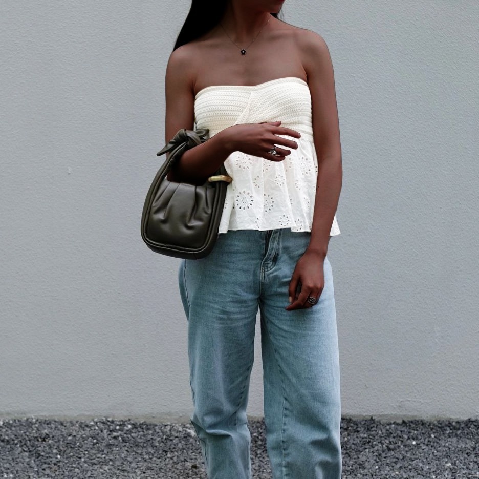 Ootddress White Tube Top Knit Twist Crop Top Women Elegant Lace Mesh Strapless Corset Top Korean Sexy Streetwear Cute Chiffon Blouse