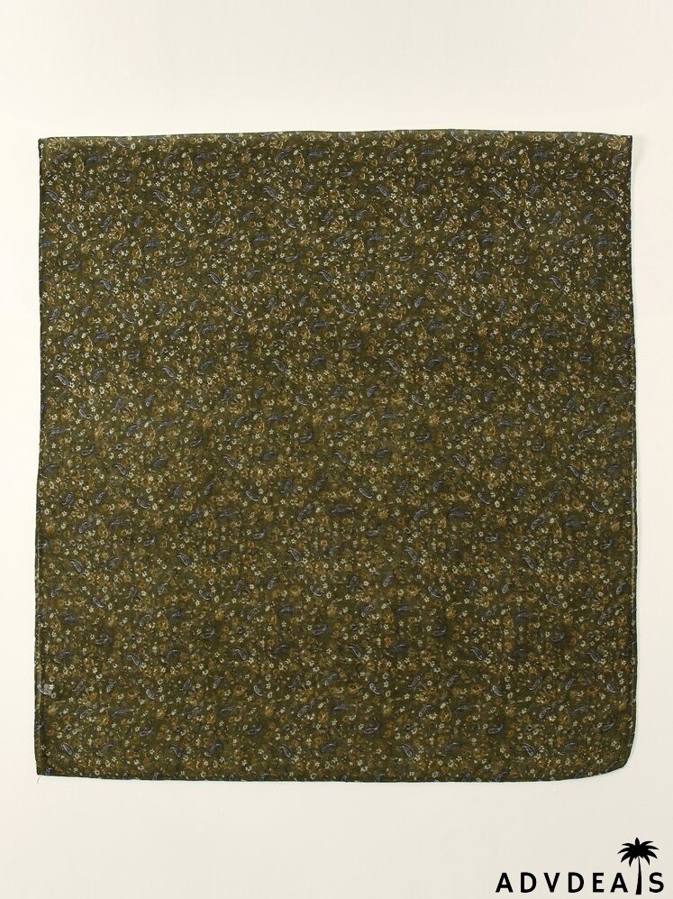 Ditsy Floral & Paisley Print Scarf