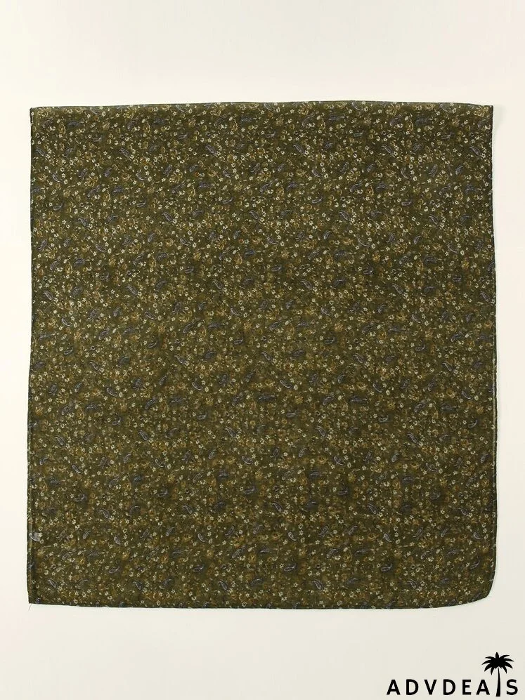 Ditsy Floral & Paisley Print Scarf