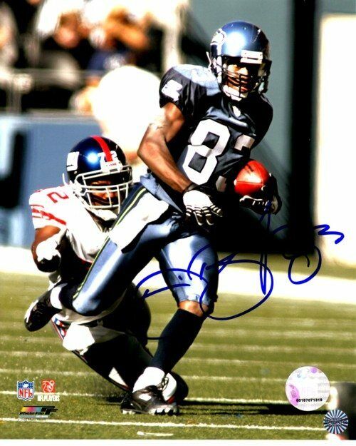 Deion Branch Seattle Seahawks Autographed Signed 8x10 Photo Poster painting CFS SB MVP