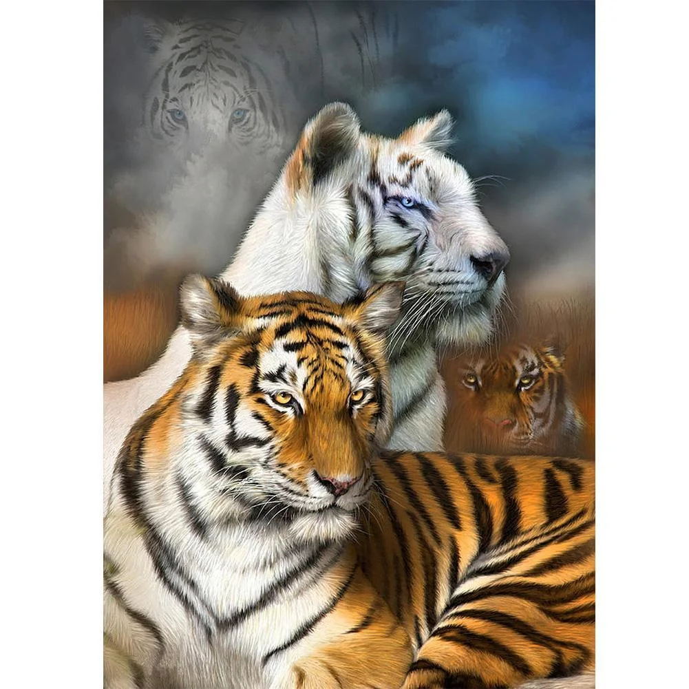 Diamond Painting - Full Round Drill - Tigers(40*30cm)