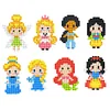 >SALE<8pcs Diamond Mosaic Cartoon Princess Stickers Funny  Adhesive Decals