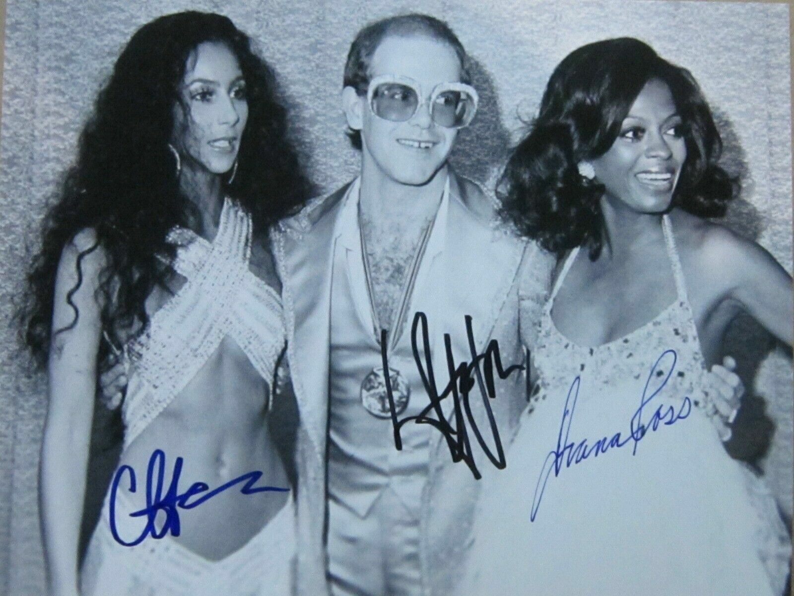 Cher / Elton John / Diana Ross Autographed Signed 8x10 Photo Poster painting REPRINT