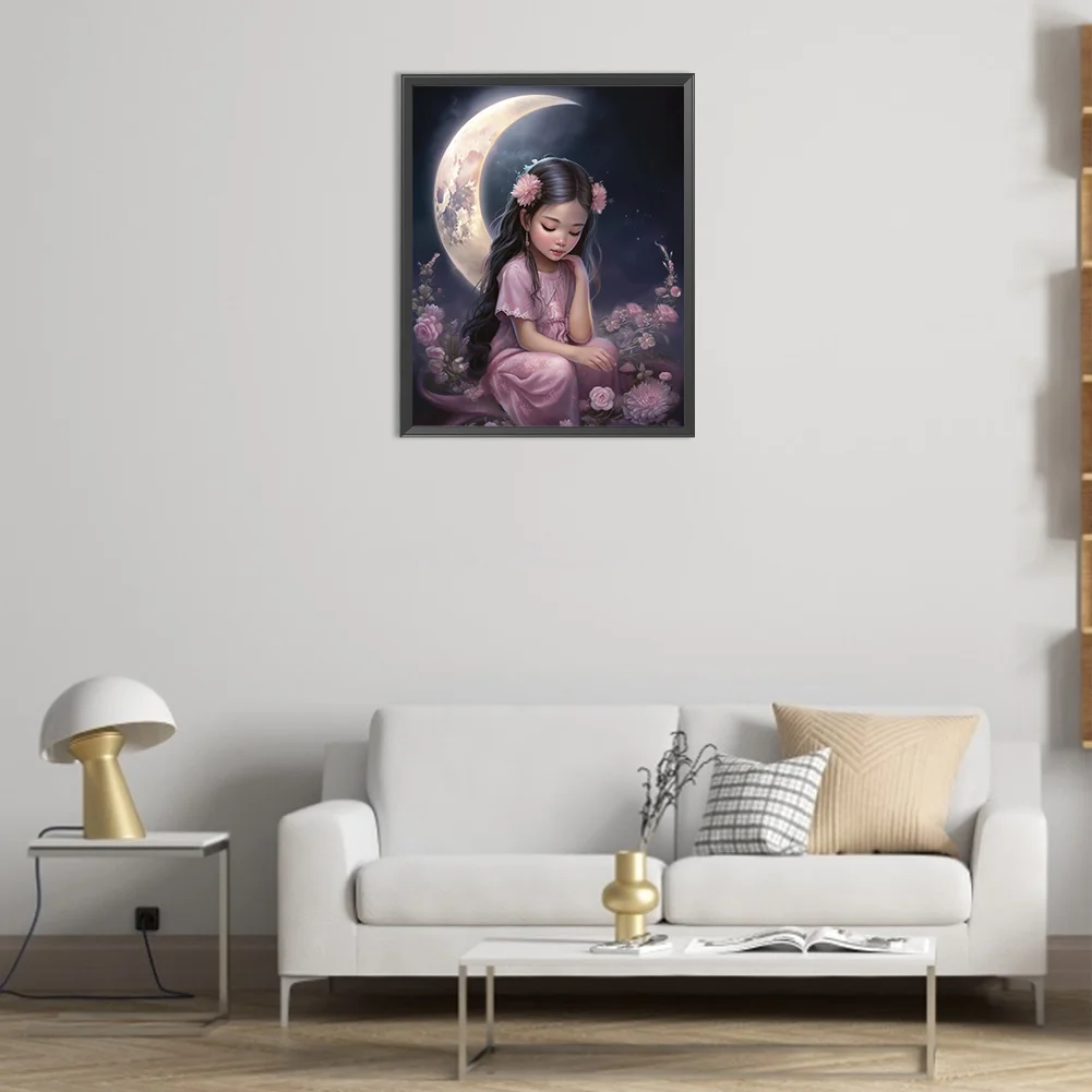 Diamond Painting - Full Round Drill - Girl(Canvas|40*50cm)