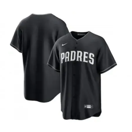 Men's San Diego Padres Blank Black Cool Base Stitched Baseball Jersey A685