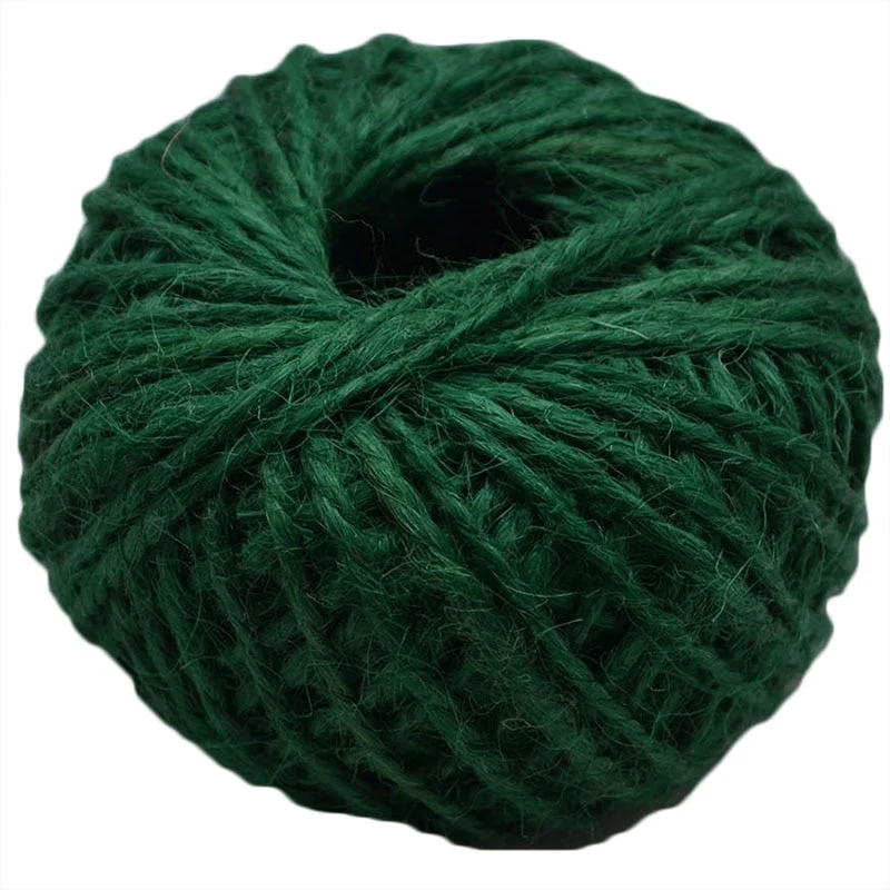 2mm 30M/Roll Burlap Rope Natural Jute Twine Burlap String Hemp Rope Wedding Gift Wrapping Cords Home Woven Decorative DIY Crafts