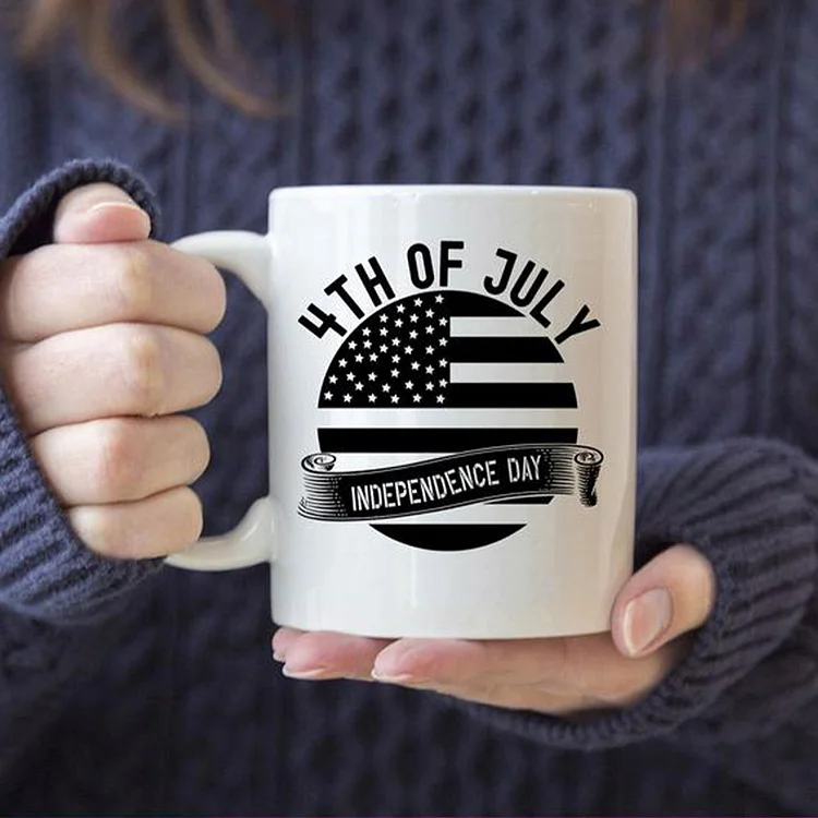 USA American Flag Mug,  USA Fourth of July Mug，Patriotic Mug， Independence Day