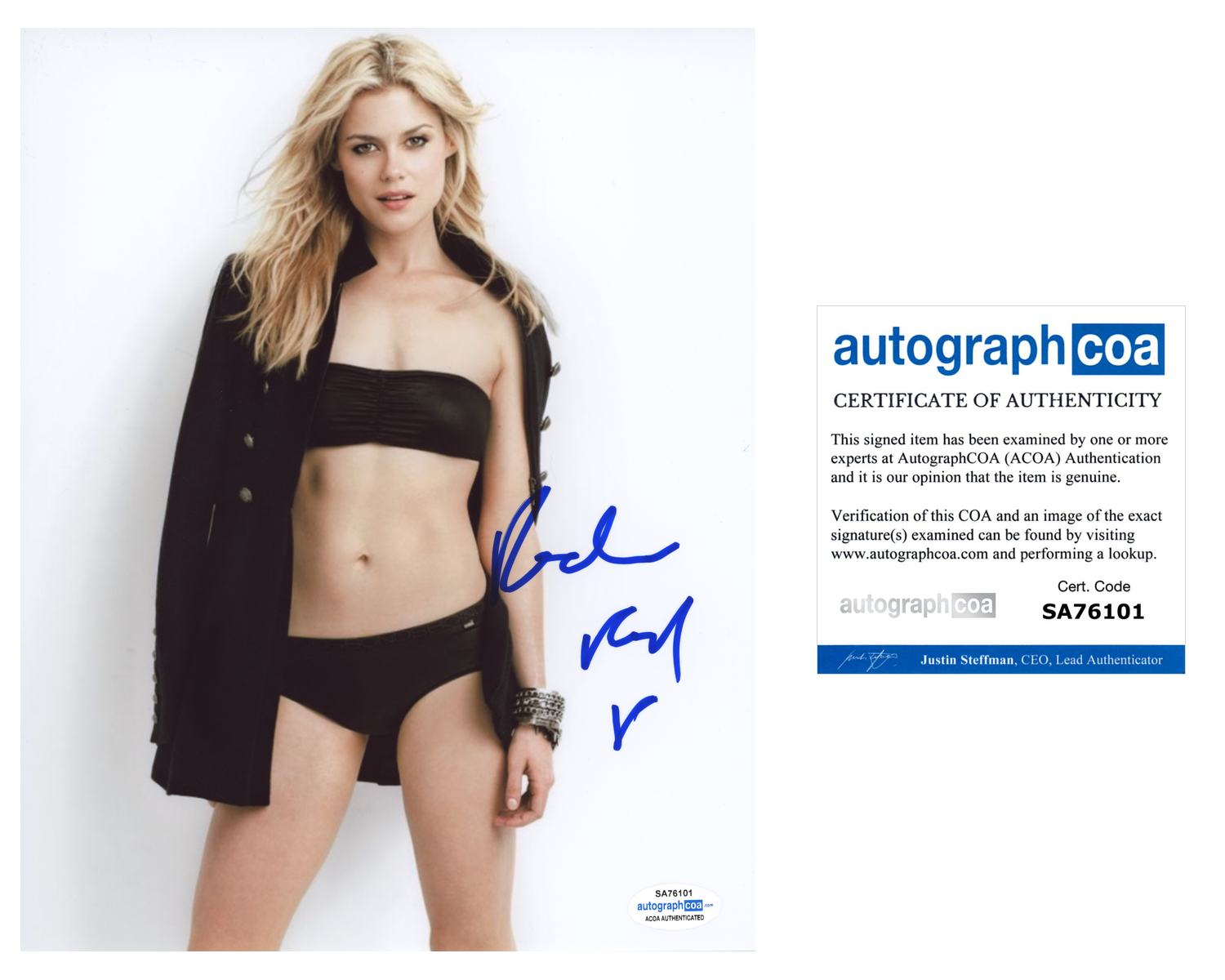 Rachael Taylor Signed Autographed 8x10 Photo Poster painting Transformers Sexy Actress ACOA COA