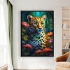 (Big Size)Leopard - 11CT Stamped Cross Stitch - 40*60cm - Animal