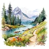 Outdoor Scenery-11CT Stamped Cross Stitch 45*45cm/17.72*17.72in
